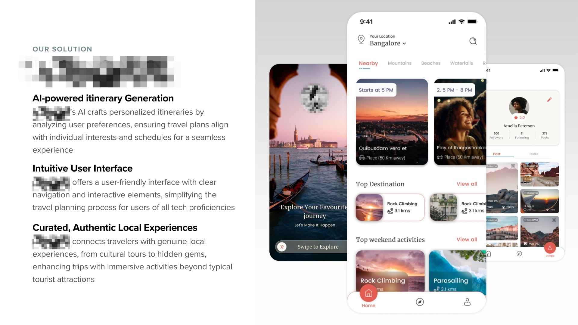 TravelTech - AI Travel Itinerary on Mobile