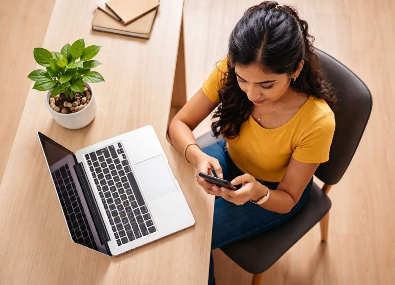 ThinkJS – Woman Working ThinkJS - Product Consultation